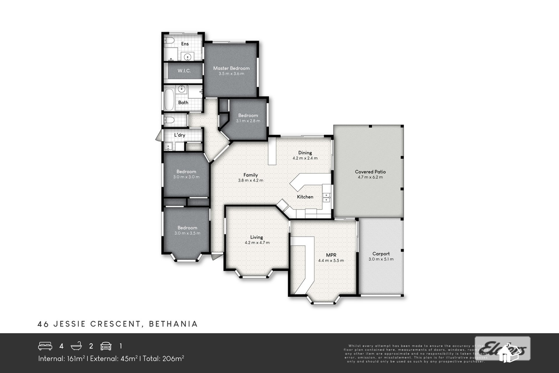 46 Jessie Crescent — photo from Elders Real Estate Town & Country