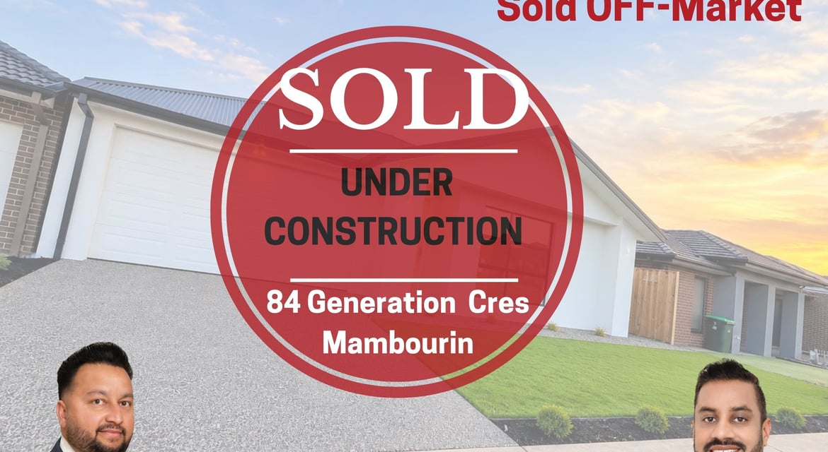 Another Fantastic result by team AMIT!! SOLD OFF-MARKET while UNDER CONSTRUCTION !!